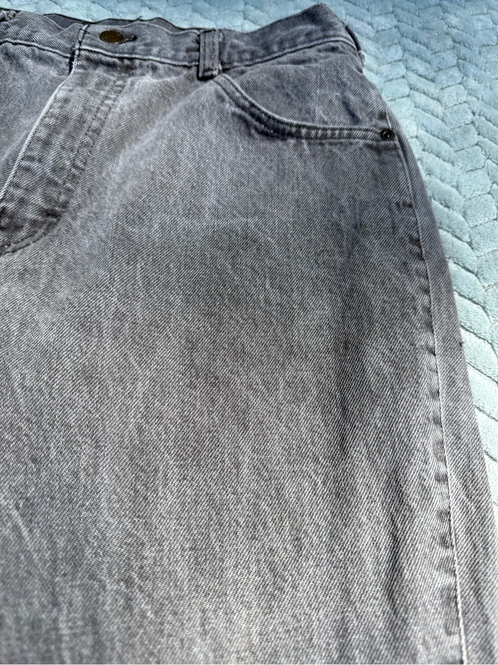 Vintage 80s Gitano High Waisted Mom Jeans Gray Acid Wash Tapered Leg Zip Ankle - Picture 14 of 15